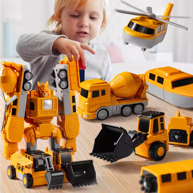 🔥49% Off🔥Magnetic Transform Engineering Car Assembled Toys